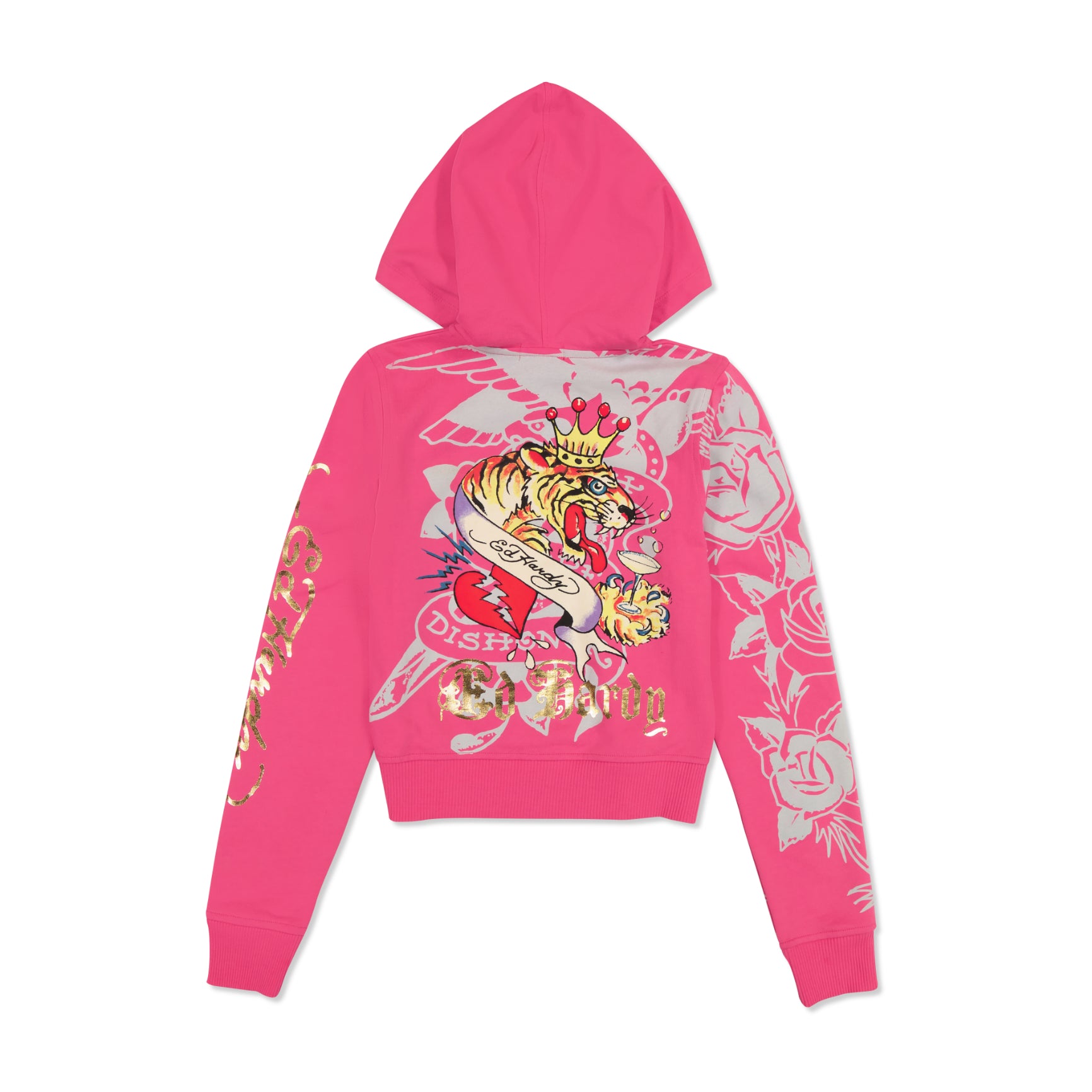 Tiger Crown Zip Fleece Hoodie - Image 2